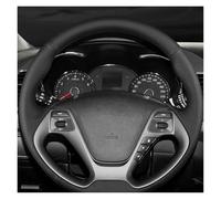 Housse Volant Antidérapant Pour Kia Pour Forte Pour Koup Pour Forte 5 2013 Pour K3 2012-2018 Housse Volant En Cuir Artificiel Housses De Volant À Coudre À La Main DIY Couvre Volant Voiture(Red Thread)