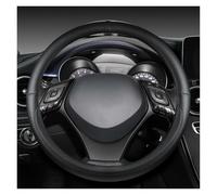 Housse Volant Antidérapante en Cuir pour Toyota pour Corolla pour CH-R 38 Cm 15 Pouces Accessoires Automobiles Caches Volant(Black)