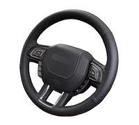 Housse Volant Couverture Tresse Volant Voiture pour Land pour Rover pour Range pour Rover pour Evoque 2012-2018 Couture Main Accessoires Cuir Antidérapants Caches Volant (Couleur : Gray Thread)