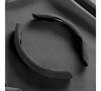 Housse Volant Couverture Volant Voiture en Daim Protection Volant Antidérapante Coque Rigide ABS Fourrure Chaude d'hiver Universelle pour 37-38cm Couvercle Volant(Grey)