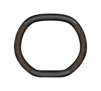 Housse Volant Double D pour Renault pour Austral pour E-Tech 2022 2023 2024 2025 Protecteur Volant(Carbon Orange C)