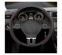 Housse Volant en Daim À Boucle Antidérapante Adaptée pour VW pour Passat B6 B8 pour Jetta pour Scirocco T4(Mocha Rond 2 pièces)