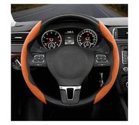 Housse Volant en Daim À Boucle Antidérapante Adaptée pour VW pour Passat B6 B8 pour Jetta pour Scirocco T4(Rond Orange 2 pièces)