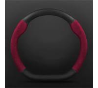 Housse Volant en Daim Fibre Carbone pour B&MW Série 1 2 3 4 5 6 7 E82 E87 12i 130 E90 320i 325 335 X1 E84 Accessoires pour Housses de Volant de Voiture(Type S)