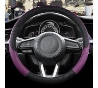 Housse Volant Housse DE Volant Voiture en Cuir PU antidérapant pour Mazda 2 DY DE/DH DJ/DL, Accessoires Automobiles(Violet)
