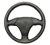 Housse Volant pour BMW 3 pour Série E36 E46 5 pour Série E39 8 pour Série E31 Tresse pour Volant Housse Volant Voiture Personnalisée DIY Couvre Volant Voiture(Red Blue)