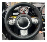 Housse Volant pour Mini Cooper, Tresse antidérapante de Couverture de Volant de Voiture personnalisée