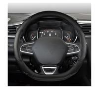 Housse Volant pour Scenic pour Clio pour Laguna 2 3 4 5 pour Kangoo pour Fluence pour Megane pour Trafic pour Talisman pour Twingo pour Kaptur Couvre Volant Voiture(D Black)