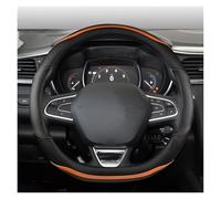 Housse Volant pour Scenic pour Clio pour Laguna 2 3 4 5 pour Kangoo pour Fluence pour Megane pour Trafic pour Talisman pour Twingo pour Kaptur Couvre Volant Voiture(D Orange)