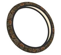 Housse Volant Universelle en Néoprène Motif Camouflage Forêt 15 Pouces pour Femme Et Homme Antidérapant Couvre Volant