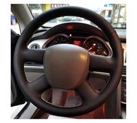 Housse Volant Voiture A4 B7 B8 A6 C6 2004-2011 Q7 2005 2006 2007 2008 2009 2010 2011 Bricolage Couverture Volant Voiture Tresse en Cuir Artificiel Car Steering Wheel Cover(Blue Thread)