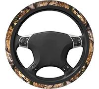 Housse Volant Voiture Camo Chasse Cerf Ours Orignal Canard,Universelle 15 Inch/38Cm Housse De Volant Confortable Couvre Volant Voiture Antidérapant Protege Volant Voiture pour Accessoires Décoratio