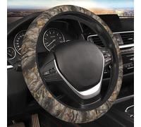 Housse Volant Voiture Chasse Au Camouflage Arboricole Caches Volant Voiture Universel Couvre Volants Voitures Absorbant La Transpiration pour SUV Pkw Camions 37-38Cm