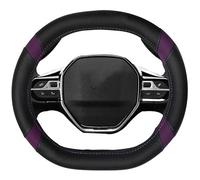 Housse Volant Voiture Couverture Volant de Voiture en Cuir Microfibre personnalisée pour Peugeot pour Rifter 5 Couleurs Accessoires Automobiles Dermay(Purple5)