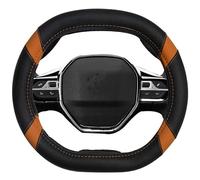 Housse Volant Voiture Couverture Volant de Voiture en Cuir Microfibre personnalisée pour Peugeot pour Rifter 5 Couleurs Accessoires Automobiles Dermay(Orange4)