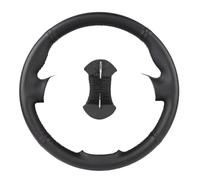 Housse Volant Voiture Couvre-guidons Tressés pour Voiture | Pour Captiva 2007-2014 Pour Silverado Pour GMC Pour Sierra 2007 Enveloppe De Direction En Cuir Automatique(Noir)