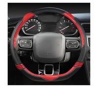 Housse Volant Voiture Couvre-Volant Type D pour citroën C3 II III 2009-2020 C3 pour AIRCROSS 2017-2021 pour Berlingo 3 C4 pour Picasso 2 Protégé Volant(Rouge)
