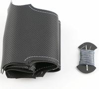 Housse Volant Voiture Cuir Microfibre Cousue La Main Protection Volant pour Mercedes Benz W203 Classe C 2001-2007 DIY Coudre Couvre Volant Housse
