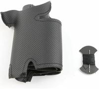 Housse Volant Voiture Cuir Microfibre Cousue La Main Protection Volant pour Seat Leon Alhambra Toledo 2011 2010 2012 DIY Coudre Couvre Volant Housse