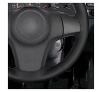 Housse Volant Voiture en Cuir Artificiel Noir Souple pour Chevrolet pour Niva 2009 - 2017(Yellow Thread)