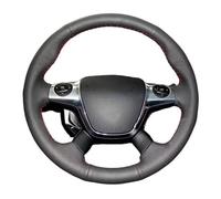 Housse Volant Voiture en Cuir Microfibre Perforé pour Ford pour Focus 3 2012 - 2014 Toute la Saison(Blue Thread)