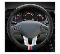 Housse Volant Voiture en Fibre Carbone + Cuir pour Kia pour Sportage 3 2011 2012 2013 2014 pour pour Ceed pour Cee'd 2010 Couvre Volant Voiture(Black)