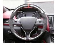 Housse Volant Voiture Housse de Protection intérieure en Cuir Cousue à la Main, pour Maserati, pour Ghibli, pour Levante, pour Quattroporte Caches Volant(2)