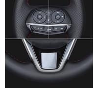 Housse Volant Voiture Housse de Volant de Voiture en Cuir véritable suédé Noir Souple, pour BMW G30 G31 G32 G20 G21 G14 G15 G16 X3 G01 X4 G02 X5 G05(Style 7)