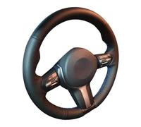 Housse Volant Voiture Housse de Volant de Voiture tressée en Cuir Noir antidérapant, pour BMW série 2 F22 F23 F45 F46 X4 F26 X5 F15 X6 F16 2014 - 2019(Yellow Thread)