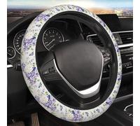 Housse Volant Voiture Papillon Mignon Aux Fleurs Violettes Caches Volant Voiture Universel Couvre Volants Voitures Facile À Installer pour Accessoire Camions SUV 37-38Cm