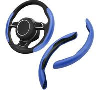 Housse Volant Voiture pour Audi E-tron E-tron GT Fox Nanuk quatto Concept NSU RO 80 PB18, Fibre Carbone Couvre Volant Antidérapant Respirant Confortable Accessoires,E