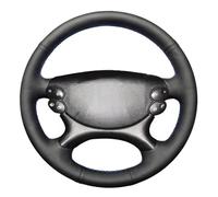 Housse Volant Voiture pour Benz Classe E W211 E230 E350 E280 pour Classe CLS pour CLS 350 500G pour AMG SL pour CLK Housse Volant Voiture en Cuir Artificiel Car Steering Wheel Cover(Gray Thread)