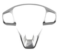 Housse Volant Voiture pour F&ord pour Focus Mk4 2019-2021 St Line Accessoires Auto Styling Couverture De Volant De Voiture Garnitures Bouton Cadre(ABS Silver)