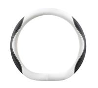 Housse Volant Voiture pour Nissan Z 2seats 2025 Caches de Volant Antidérapant Protecteur de Volant Couvre Volant Voiture,Type D- White Black