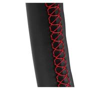 Housse Volant Voiture pour Seat pour Leon 5F pour Mk3 pour Ibiza 6J pour Tarraco pour Arona pour Ateca pour Alhambra Couverture De Volant Voiture Auto(Red Line)