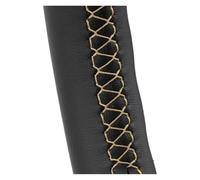 Housse Volant Voiture pour Seat pour Leon 5F pour Mk3 pour Ibiza 6J pour Tarraco pour Arona pour Ateca pour Alhambra Couverture De Volant Voiture Auto(Beige Line)