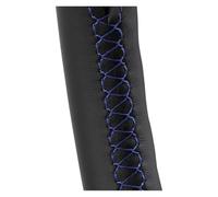 Housse Volant Voiture pour Seat pour Leon 5F pour Mk3 pour Ibiza 6J pour Tarraco pour Arona pour Ateca pour Alhambra Couverture De Volant Voiture Auto(Blue Line)