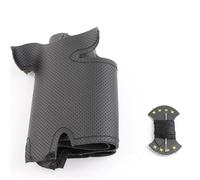Housse Volant Voiture pour Seat pour Leon pour 5F pour Mk3 pour Ibiza pour 6J pour Tarraco Couverture Volant Voiture Cousue À La Main(Fil Noir)