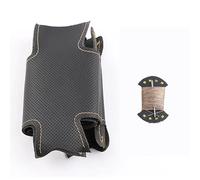 Housse Volant Voiture pour Seat pour Leon pour 5F pour Mk3 pour Ibiza pour 6J pour Tarraco Couverture Volant Voiture Cousue À La Main(Beige Thread)
