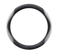 Housse Volant Voiture pour Toyota Land Cruiser 70 2024 Caches de Volant Antidérapant Protecteur de Volant Couvre Volant Voiture,Type O- Black Gray