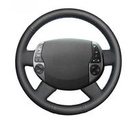 Housse Volant Voiture Pour Toyota Pour Prius Pour 20 Pour XW20 2004-2009 Housse Volant Cuir Tressé Auto Couvre Volant(Red Thread)