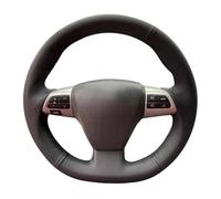 Housse Volant Voiture pour Toyota pour RAV4 pour Corolla 2011 2012 2013 Tresse Volant Anti-dérapant Cuir Artificiel Couverture Volant Voiture Accessoires Car Steering Wheel Cover(Red Thread)
