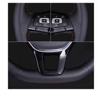 Housse Volant Voiture pour VW pour Skoda pour Seat pour Leon MK1 pour Golf 4 IV pour Passat B5 pour Variante pour Polo Housse De Volant Voiture(Yellow Thread)