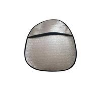 Housse Volant Voiture Voiture Volant Housse Pare-Soleil Double Épais Protection Solaire Pliable Anti-UV Crème Solaire Argent Universel