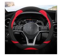 Housse Volants Voiture Housse Volant en Forme D pour Nissan pour X-Trail pour Qashqai pour March pour Serena pour Micra pour Kicks 2017-2019(Noir Rouge)