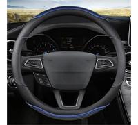 Housse Volants Voiture Housse Volant Voiture 38 Cm pour Ford pour EcoSport pour Escape pour Kuga pour Expedition EL Max pour Explorer pour Galaxy S-Max F-Series Protecteur de Volant(Blue O Shape)