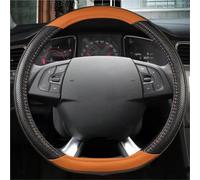 Housse Volants Voiture Housse Volant Voiture Cuir Forme D pour Citroen DS3 DS4 DS5 DS 5LS DS6 DS7 DS9 C3-XR C4 Sega 2014-2021 Protecteur de Volant(Orange)