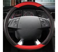 Housse Volants Voiture Housse Volant Voiture Cuir Forme D pour Citroen DS3 DS4 DS5 DS 5LS DS6 DS7 DS9 C3-XR C4 Sega 2014-2021 Protecteur de Volant(Rouge)