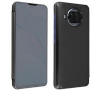 Housse pour Xiaomi Mi 10T Lite Clapet translucide Design Miroir Support Vidéo Noir