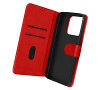 Housse pour Xiaomi Redmi 10A Clapet Portefeuille Fonction Support Vidéo rouge